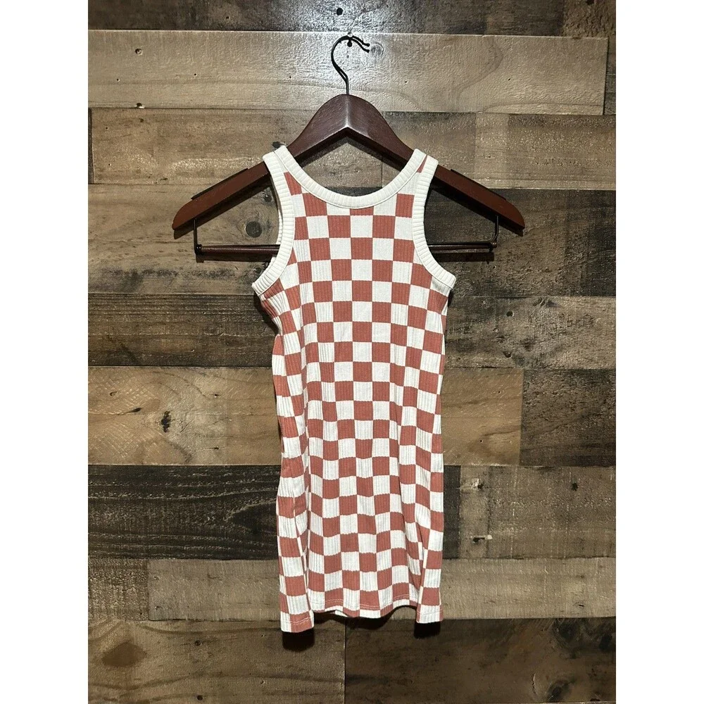 Old Navy Girls S (6-7) Checker Dress Midi